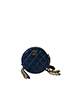 Round Crossbody, &pound;850, Handbags, Blue, Front view
